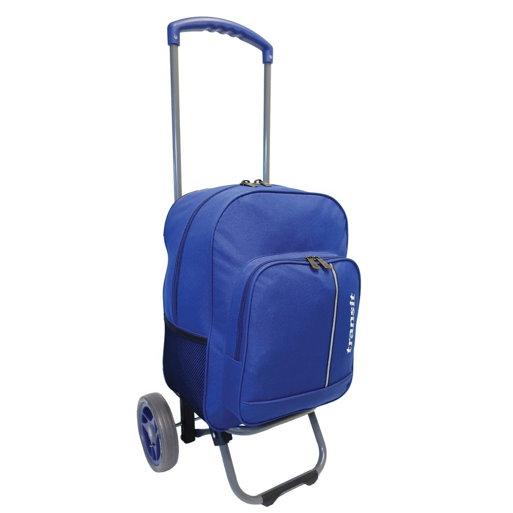 Carro de Compras Plegable con Cierre Transit Azul