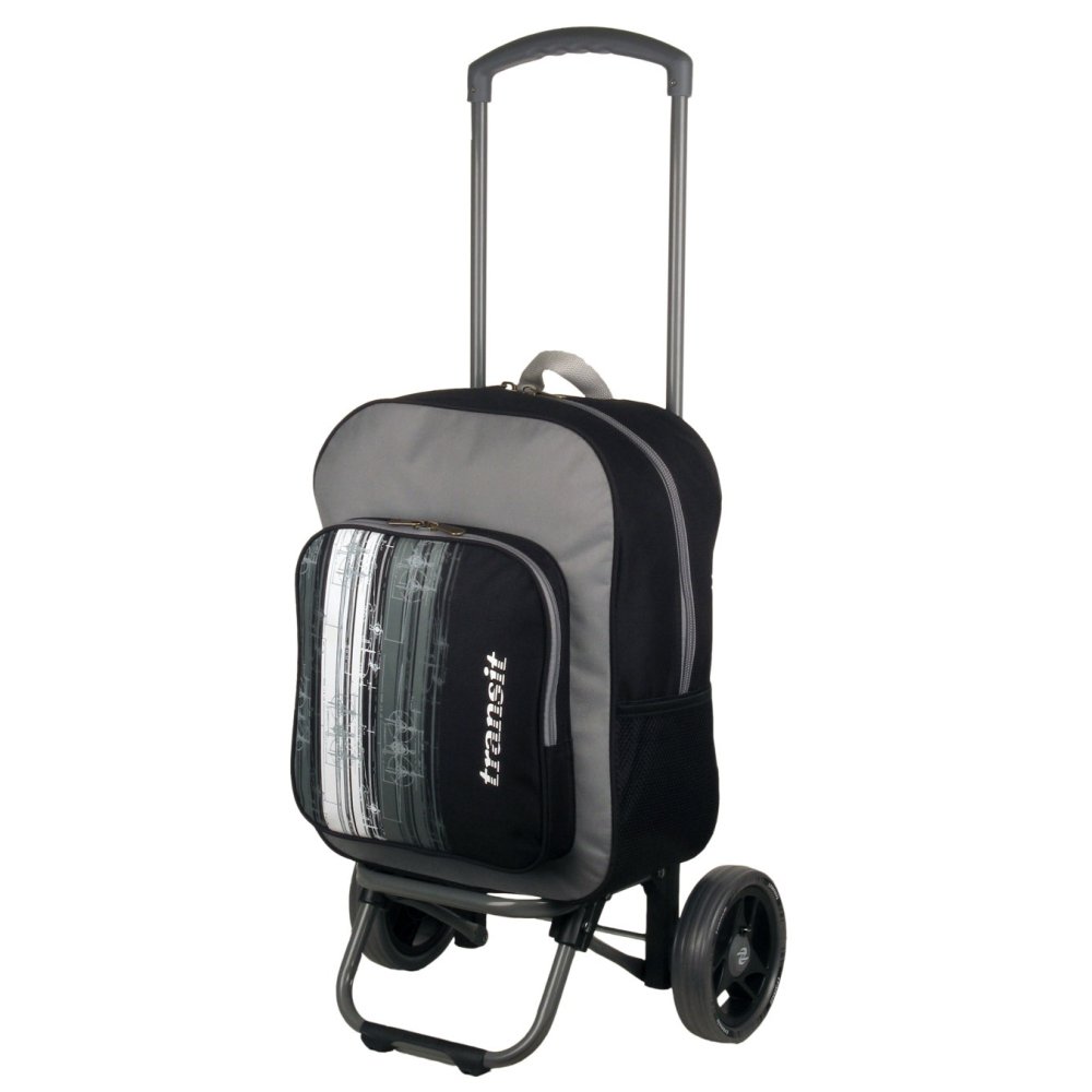 Carro de Compras Plegable con Cierre Transit Negro